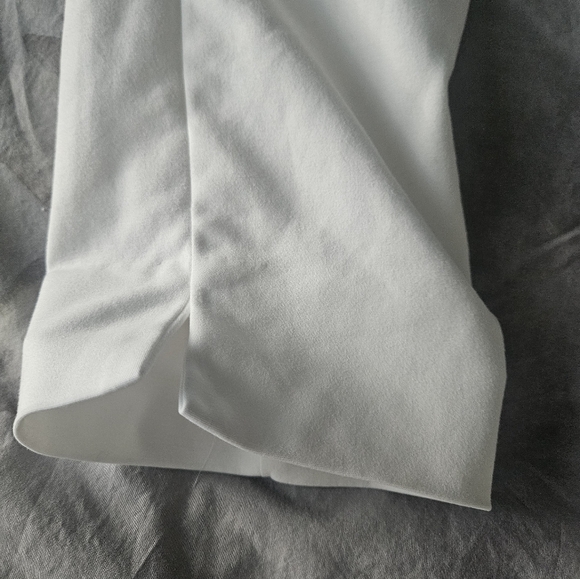 CHICO'S White Cotton/Stretch Ankle Side-Zip Pants | SZ S/4 - Picture 6 of 7